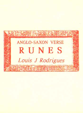 Anglo-Saxon Verse Runes