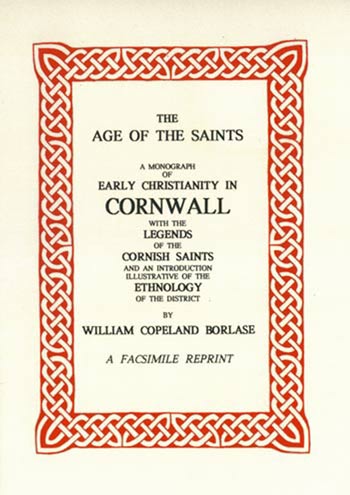 The Age of The Saints of Cornwall