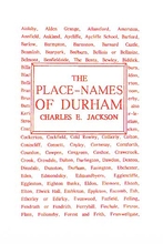 The Place Names of Durham