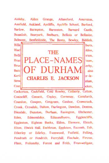 The Place Names of Durham